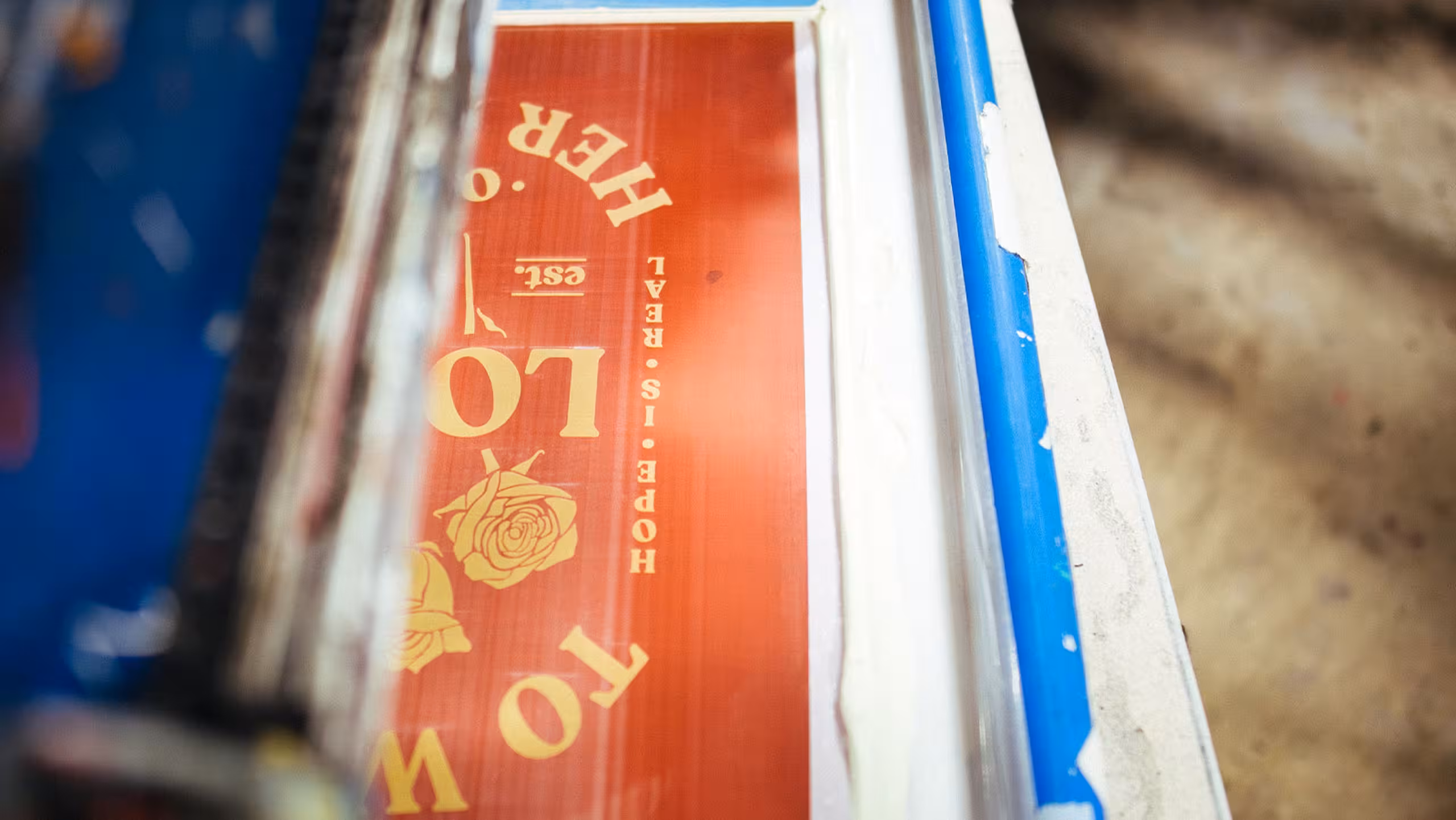 close up view of a screen