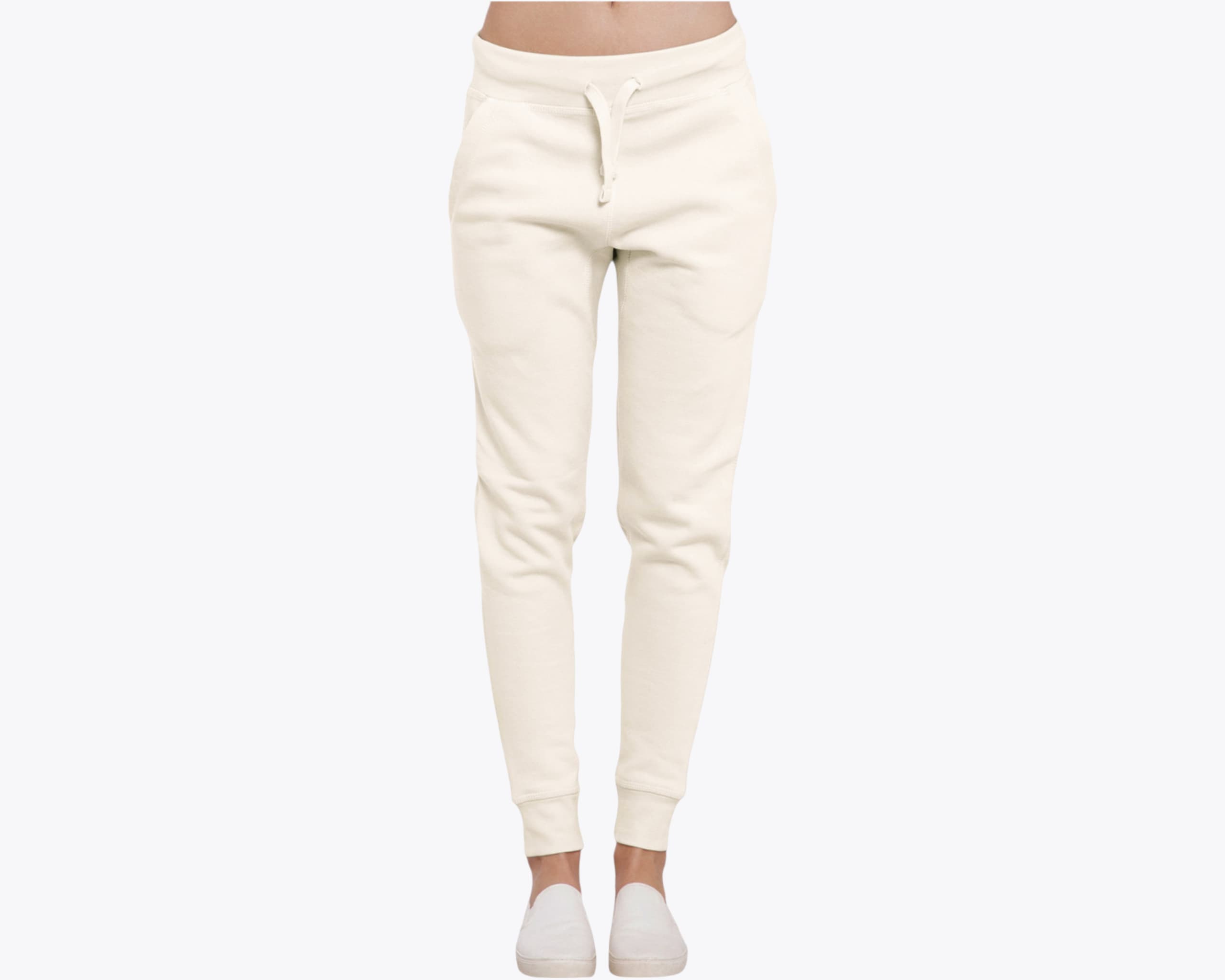 Lane Seven LST006 Unisex Premium Fleece Joggers in Sandshell (size:medium, view:front)