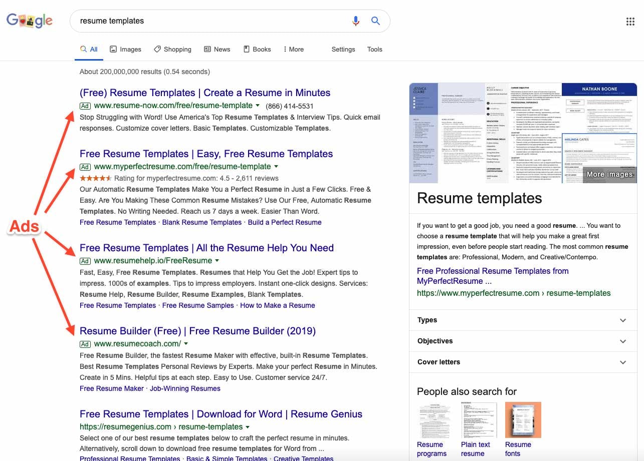 google search results google search results